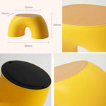 Simple Circular Small Bench Home Round Children Stool for Shoe Stool
