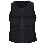 Men Zipper Vest Abdomen Corset Fitness Clothing, S, L, XL, XXL, XXXL, M