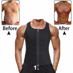 Men Zipper Vest Abdomen Corset Fitness Clothing, S, L, XL, XXL, XXXL, M