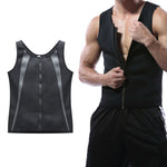 Men Zipper Vest Abdomen Corset Fitness Clothing, S, L, XL, XXL, XXXL, M