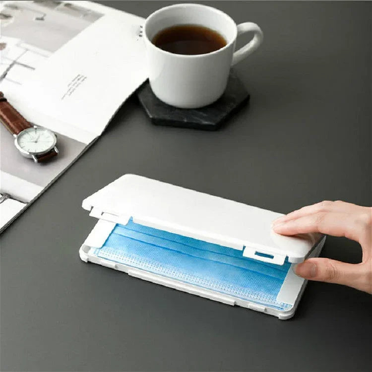 Mask Storage Box Dustproof Moistureproof Portable Band-aid Bill Temporary Storage Holder, Band-aid Bill Holder