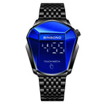 BINBOND Locomotive Concept Touch Screen Steel Belt Watch Men Live Black Technology Watch, Touch Screen Black Steel Blue, Touch Screen White Steel Blue, Touch Screen Full Gold Blue, Touch Screen Blue Steel Blue