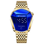 BINBOND Locomotive Concept Touch Screen Steel Belt Watch Men Live Black Technology Watch, Touch Screen Black Steel Blue, Touch Screen White Steel Blue, Touch Screen Full Gold Blue, Touch Screen Blue Steel Blue