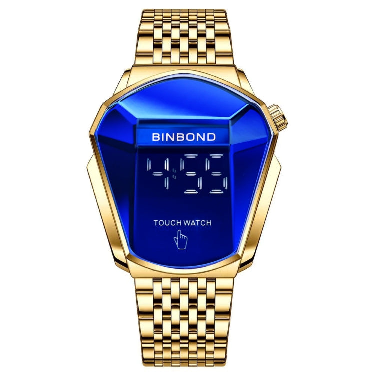 BINBOND Locomotive Concept Touch Screen Steel Belt Watch Men Live Black Technology Watch, Touch Screen Black Steel Blue, Touch Screen White Steel Blue, Touch Screen Full Gold Blue, Touch Screen Blue Steel Blue