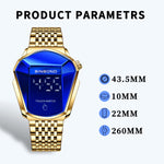 BINBOND Locomotive Concept Touch Screen Steel Belt Watch Men Live Black Technology Watch, Touch Screen Black Steel Blue, Touch Screen White Steel Blue, Touch Screen Full Gold Blue, Touch Screen Blue Steel Blue