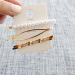 Fashion Jewelry Hairpins Clips Plated Women Pearl Hair Clips Bridal Headdress
