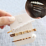 Fashion Jewelry Hairpins Clips Plated Women Pearl Hair Clips Bridal Headdress