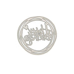 Round Happy Birthday Knife Die DIY Clip Book Album Greeting Card Making Stencil, Round Happy Birthday Shape