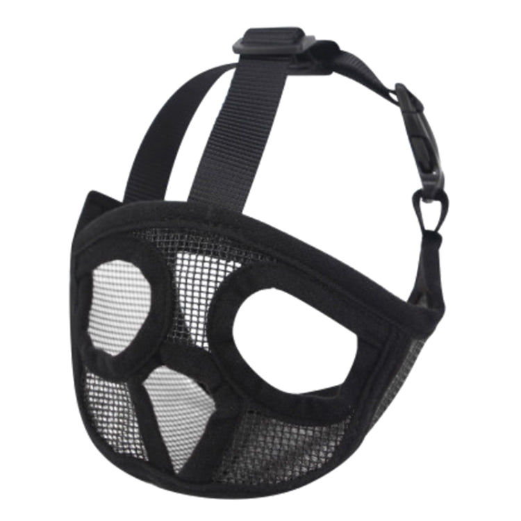 Pet Bulldog Mouth Cover Mask Pet Supplies，Full Net Cover Version, XXS, XS, S, M, L