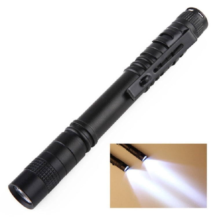 Mini LED Pen-shaped Strong Flashlight Pen Clip Torch, 9.1cm, 13.3cm