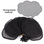 10 PCS Wig Hat Making Ponytail Black Hairless Net Hair Net