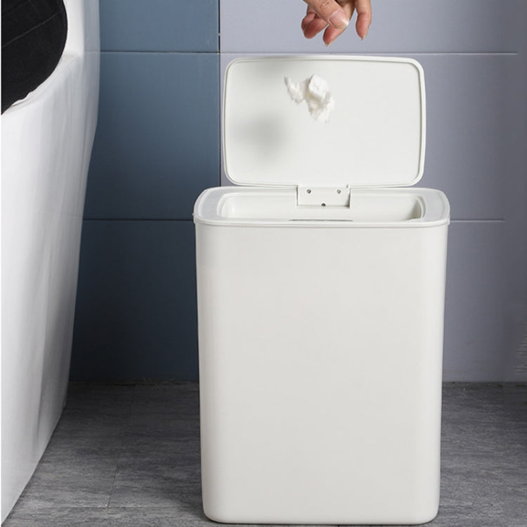 Fully-automatic with Lip Covered Household Living Room Kitchen Bathroom Intelligent Induction Trash Can, Charged Type