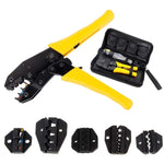مجموعة كماشة تجعيد عزل نهاية سلك طرفي عاري مضغوط بارد متعددة الوظائف WXK-30JN أداة يدوية للكهربائيين، WXK-30JN