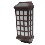 Extended Outdoor Solar Wall Lamp IP65 Waterproof Courtyard Garden Villa Wall Fence Stair Light, White Light, Warm White