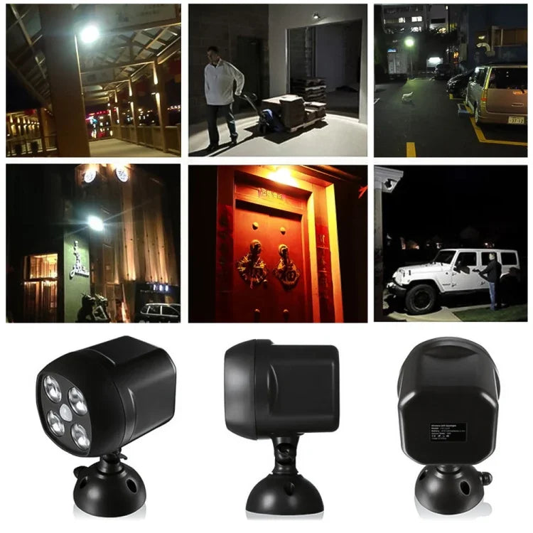 3W 4 LEDs SMD 3535 Outdoor Lighting Wireless Motion Sensor Outside Spotlight LED Wall Light