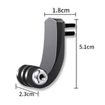 Sports Camera Accessories For GoPro HERO11 Black / HERO9 Black / DJI Osmo Action 3, Center Vertical Bend Arm, Arc Extension Rod, Centered Universal Bend Arm, 1/4 Transfer Head