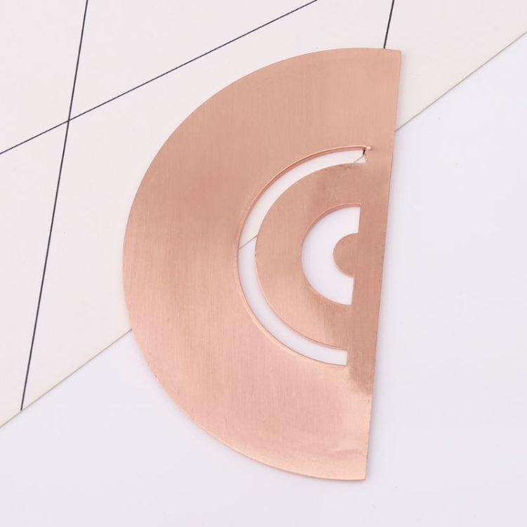 Protractor Ruler Drawing Measurement Math Tool Students Stationery Metal Angle Ruler, Metal Angle Ruler