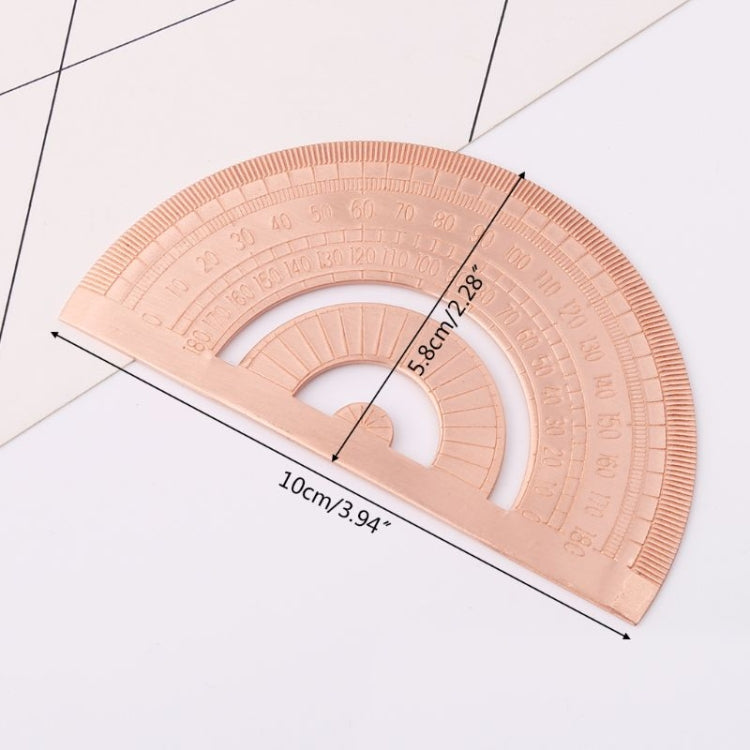 Protractor Ruler Drawing Measurement Math Tool Students Stationery Metal Angle Ruler, Metal Angle Ruler