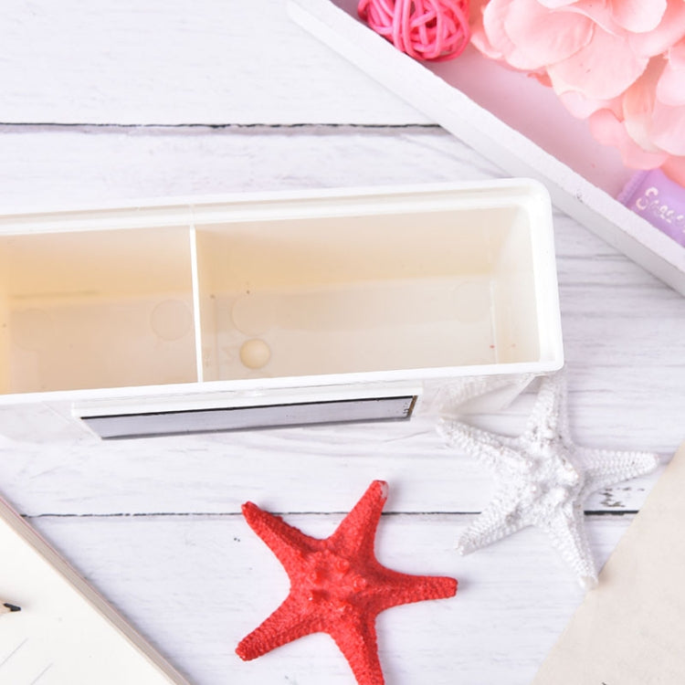 2 PCS Magnetic Plastic Storage Box Drawer Blackboard Chalk Pens Desk Storage Organiser Home Storage Boxes, Magnetic Storage Box