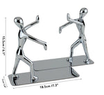 1 Pair Book Holder Humanoid Figure Non-Skid Art Desk Organizer Bookshelf Office Study Decoration, Non-Skid Art Desk Organizer