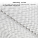 Stainless Steel Foldingf Filter Kitchen Tools Drainage Household Retractable Vegetable Fruit Basket, 24x34x11cm, 18x27x11cm