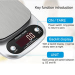 Kitchen Stainless Steel LCD  Electronic Scale, 10kg / 1g