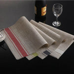 2 PCS Durable PVC Table Mats Coffee Cup Pad Braided Slip Placemats, Size: 30x45cm