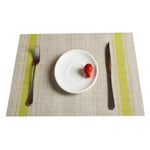 2 PCS Durable PVC Table Mats Coffee Cup Pad Braided Slip Placemats, Size: 30x45cm