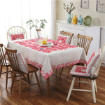 Retro Pattern Linen Table Cloth For Dinner Home Decor Dustproof Table Cover, 85x85cm, 110x110cm, 110x160cm, 130x180cm