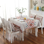 Retro Pattern Linen Table Cloth For Dinner Home Decor Dustproof Table Cover, 85x85cm, 110x110cm, 110x160cm, 130x180cm