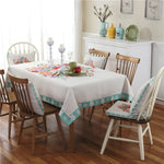 Retro Pattern Linen Table Cloth For Dinner Home Decor Dustproof Table Cover, 140x140cm, 140x200cm