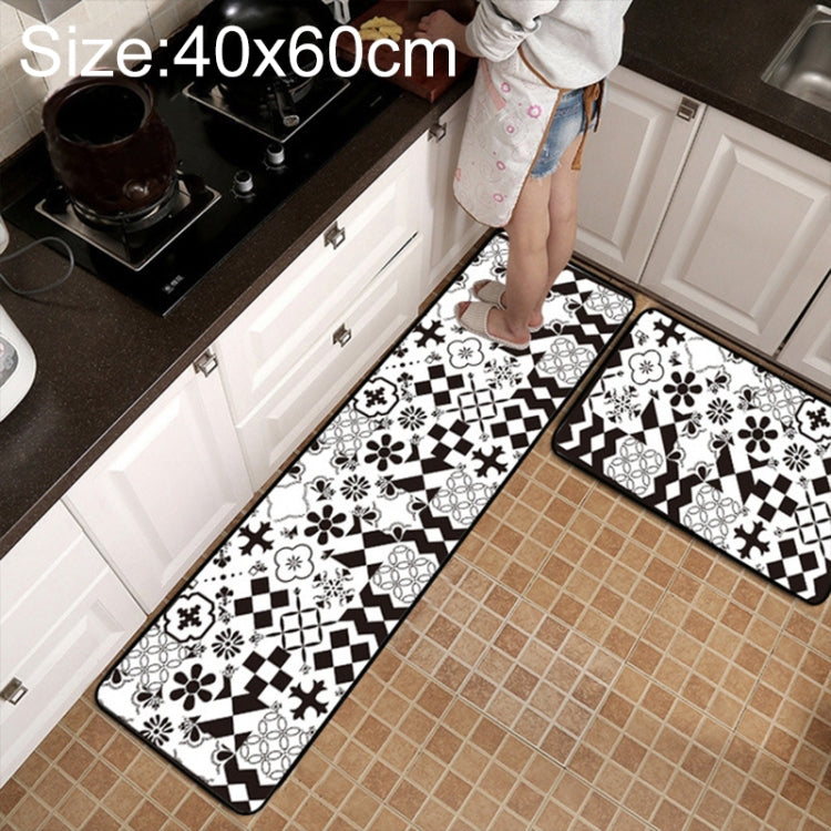 حصيرة مطبخ وحمام مضادة للانزلاق بنمط شبكي هندسي، 40x60 سم، 40x120 سم، 50x80 سم، 50x160 سم، 40x60 سم + 40x120 سم، 50x80 سم + 50x160 سم
