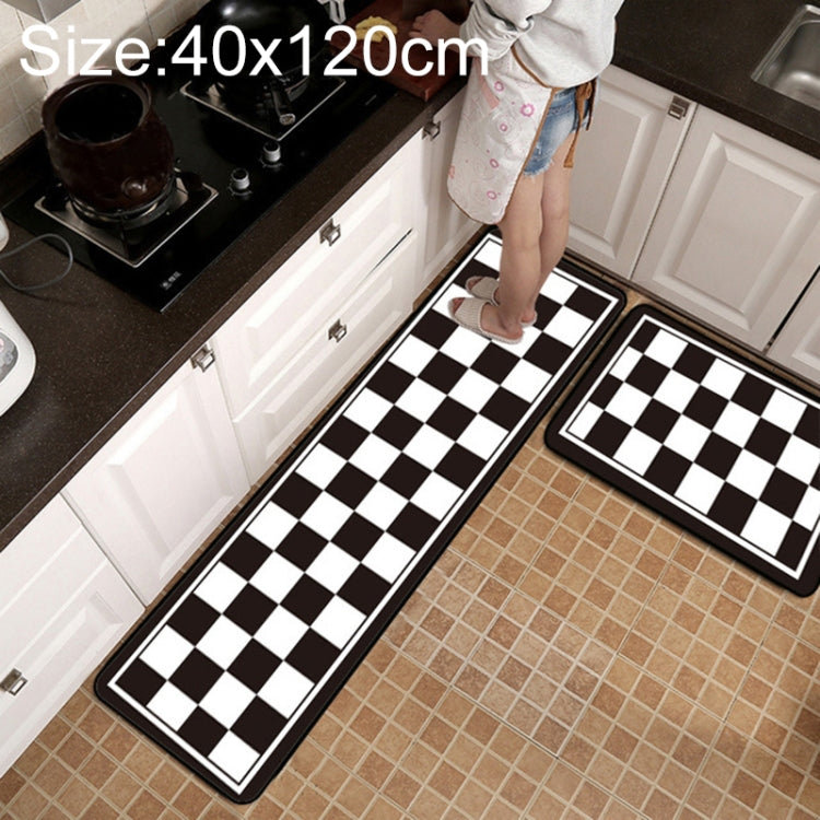 حصيرة مطبخ وحمام مضادة للانزلاق بنمط شبكي هندسي، 40x60 سم، 40x120 سم، 50x80 سم، 50x160 سم، 40x60 سم + 40x120 سم، 50x80 سم + 50x160 سم