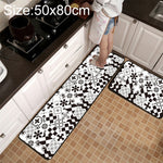حصيرة مطبخ وحمام مضادة للانزلاق بنمط شبكي هندسي، 40x60 سم، 40x120 سم، 50x80 سم، 50x160 سم، 40x60 سم + 40x120 سم، 50x80 سم + 50x160 سم