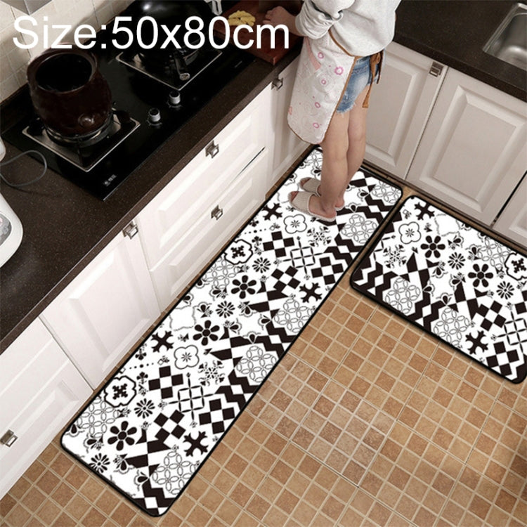 حصيرة مطبخ وحمام مضادة للانزلاق بنمط شبكي هندسي، 40x60 سم، 40x120 سم، 50x80 سم، 50x160 سم، 40x60 سم + 40x120 سم، 50x80 سم + 50x160 سم
