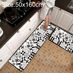 حصيرة مطبخ وحمام مضادة للانزلاق بنمط شبكي هندسي، 40x60 سم، 40x120 سم، 50x80 سم، 50x160 سم، 40x60 سم + 40x120 سم، 50x80 سم + 50x160 سم