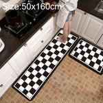 حصيرة مطبخ وحمام مضادة للانزلاق بنمط شبكي هندسي، 40x60 سم، 40x120 سم، 50x80 سم، 50x160 سم، 40x60 سم + 40x120 سم، 50x80 سم + 50x160 سم