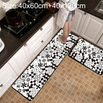 حصيرة مطبخ وحمام مضادة للانزلاق بنمط شبكي هندسي، 40x60 سم، 40x120 سم، 50x80 سم، 50x160 سم، 40x60 سم + 40x120 سم، 50x80 سم + 50x160 سم