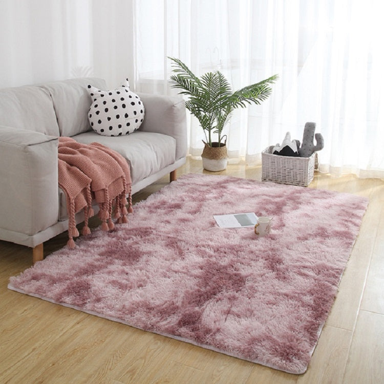 Simple Sofa Bedside Gradient Carpet Living Room Bedroom Mat, Light Blue 40x60cm, Pink 40x60cm, Light Grey 40x60cm, Dark Grey 40x60cm, Camel 40x60cm, Dark Camel 40x60cm, Coffee 40x60cm, Light Blue 50x80cm, Pink 50x80cm, Light Grey 50x80cm