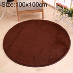 سجادة دائرية ناعمة من الصوف الصناعي من KSolid، سجادة منطقة مقاومة للانزلاق لغرف نوم الأطفال، القطر: 80 سم، 100 سم، 120 سم