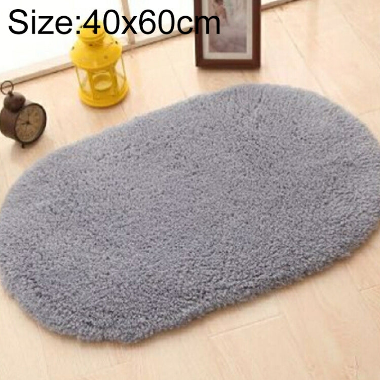 Faux Fur Rug Anti-slip Solid Bath Carpet Kids Room Door Mats Oval  Bedroom Living Room Rugs, 40x60cm, 50x80cm, 60x90cm, 60x120cm, 80x120cm, 80x160cm