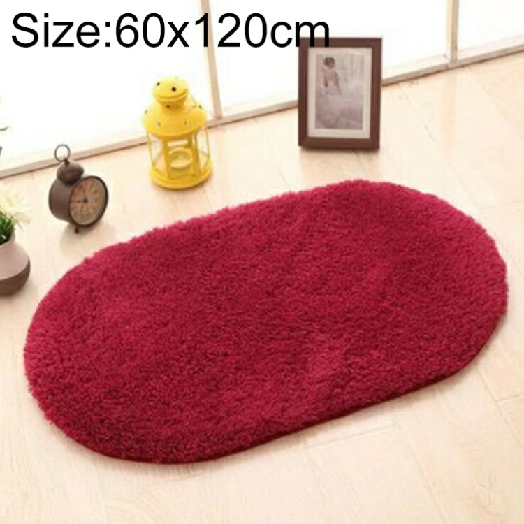 Faux Fur Rug Anti-slip Solid Bath Carpet Kids Room Door Mats Oval  Bedroom Living Room Rugs, 40x60cm, 50x80cm, 60x90cm, 60x120cm, 80x120cm, 80x160cm