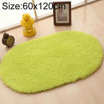 Faux Fur Rug Anti-slip Solid Bath Carpet Kids Room Door Mats Oval  Bedroom Living Room Rugs, 40x60cm, 50x80cm, 60x90cm, 60x120cm, 80x120cm, 80x160cm