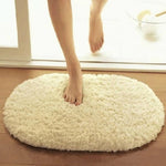 Faux Fur Rug Anti-slip Solid Bath Carpet Kids Room Door Mats Oval  Bedroom Living Room Rugs, 80x200cm, 120x200cm, 140x200cm, 160x230cm