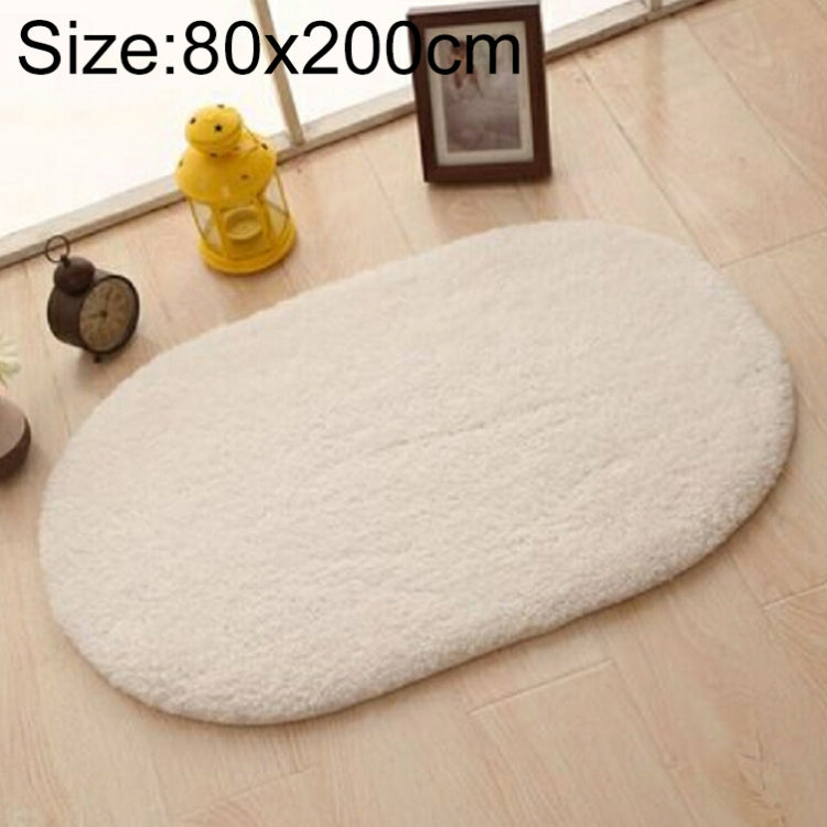 Faux Fur Rug Anti-slip Solid Bath Carpet Kids Room Door Mats Oval  Bedroom Living Room Rugs, 80x200cm, 120x200cm, 140x200cm, 160x230cm