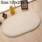 Faux Fur Rug Anti-slip Solid Bath Carpet Kids Room Door Mats Oval  Bedroom Living Room Rugs, 80x200cm, 120x200cm, 140x200cm, 160x230cm