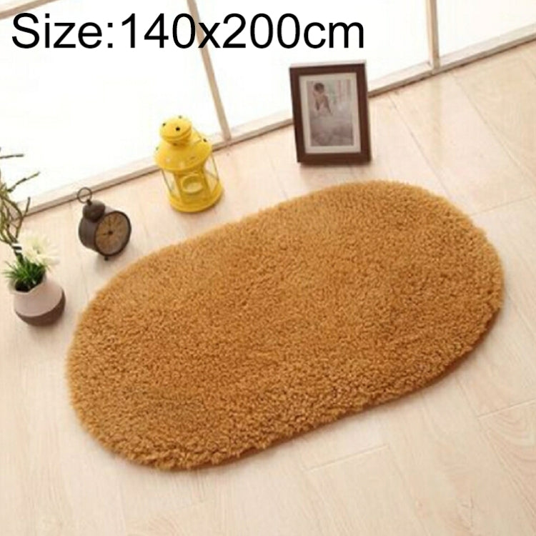 Faux Fur Rug Anti-slip Solid Bath Carpet Kids Room Door Mats Oval  Bedroom Living Room Rugs, 80x200cm, 120x200cm, 140x200cm, 160x230cm