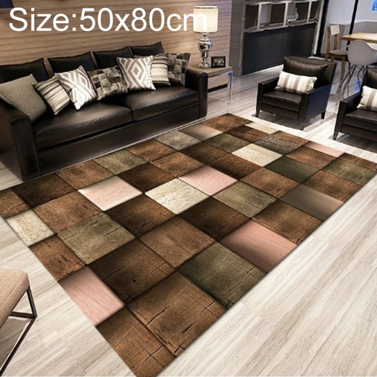 سجاد بسيط حديث بنمط شبكي مجرد لغرفة المعيشة وغرفة النوم، 50×80 سم، 80×120 سم