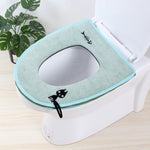 غطاء مقعد مرحاض قابل للغسل مع وسادة دافئة ناعمة، حصيرة غطاء مقعد المرحاض، منتجات منزلية