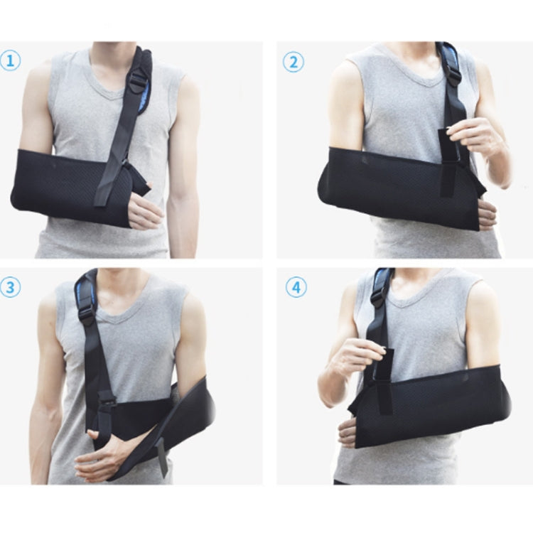 Postoperative Forearm Sling Multifunctional Shoulder and Neck Wrist Strap Arm Fracture Fixation Strap, S Black, M Black, L Black